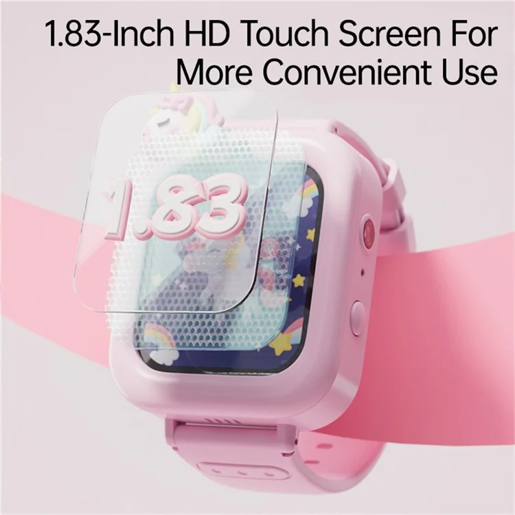 K90 Montre Intelligente pour Enfants avec Écran Tactile de 1,83 Pouce, 36 Jeux, Enregistreur Vidéo, Lecteur de Musique et Lampe de Poche - Violet