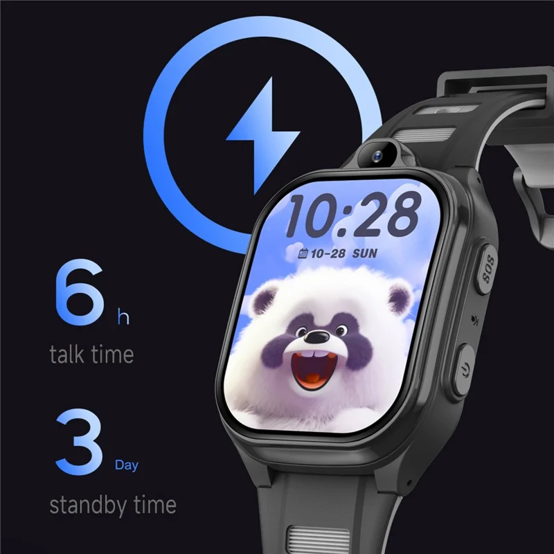 D19 2.0 Inch 4G Kids Smart Watch SOS Call 2GB RAM 16GB ROM GPS Tracker (Europe  /  Asia  /  Africa Version) - Purple