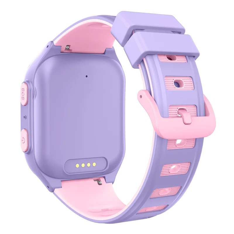 D19 2.0 Inch 4G Kids Smart Watch SOS Call 2GB RAM 16GB ROM GPS Tracker (Europe  /  Asia  /  Africa Version) - Purple