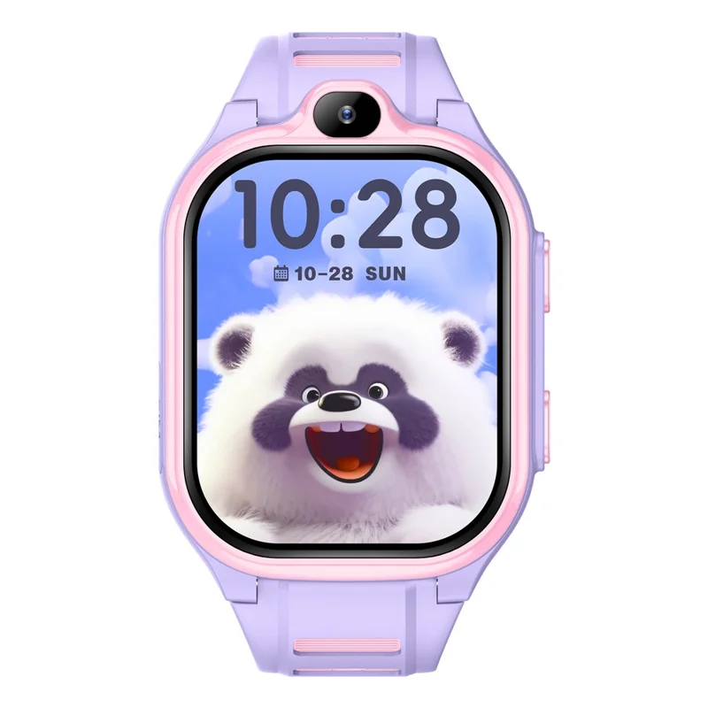 D19 2.0 Inch 4G Kids Smart Watch SOS Call 2GB RAM 16GB ROM GPS Tracker (Europe  /  Asia  /  Africa Version) - Purple
