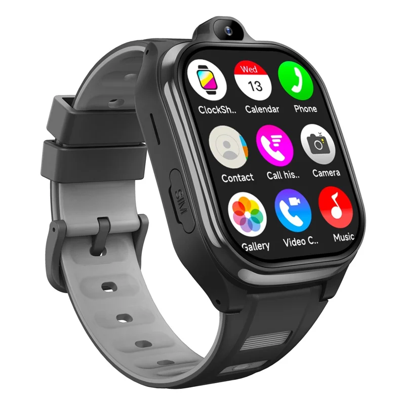 D19 Smartwatch Infantil de 2,0 Polegadas 4G com Chamada SOS, 2GB RAM, 16GB ROM, GPS Tracker (Versão Europa / Ásia / África) - Preto