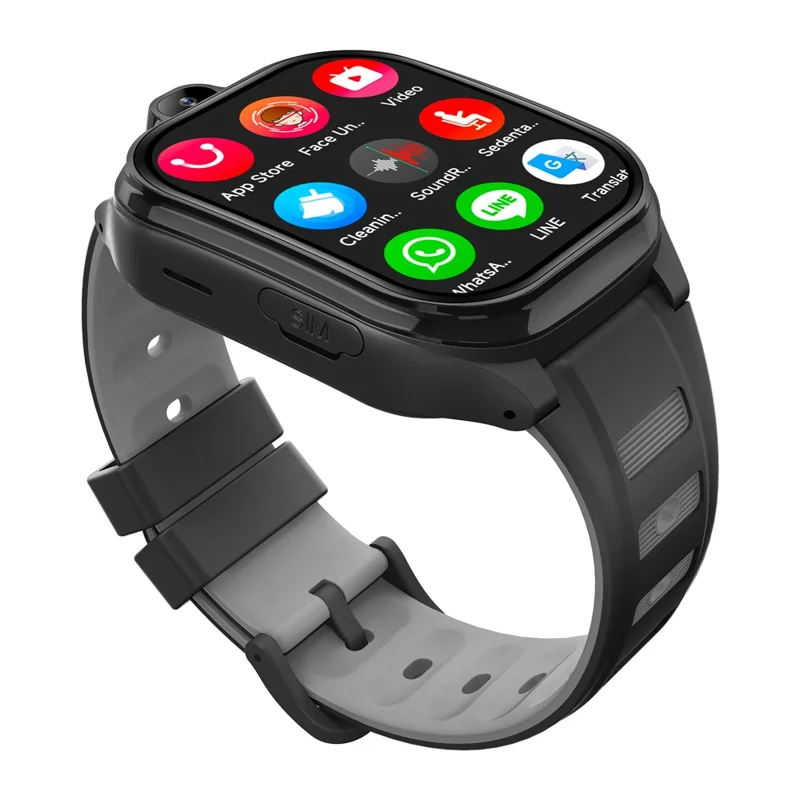 D19 Smartwatch Infantil de 2,0 Polegadas 4G com Chamada SOS, 2GB RAM, 16GB ROM, GPS Tracker (Versão Europa / Ásia / África) - Preto