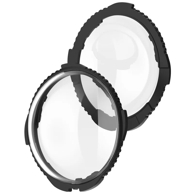 Para Insta360 X4 2 Protetores de Lente em Vidro Temperado Óptico para Câmera - Preto