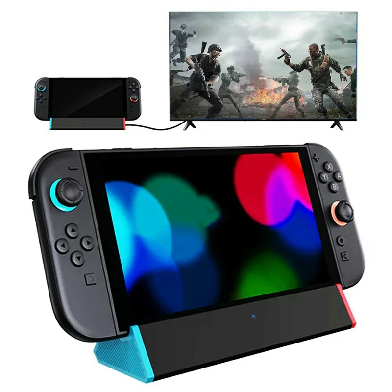 For Nintendo Switch 2 Docking Station 4K / 120Hz HD 2.1 Extension Hub with USB 3.0 and LAN Port