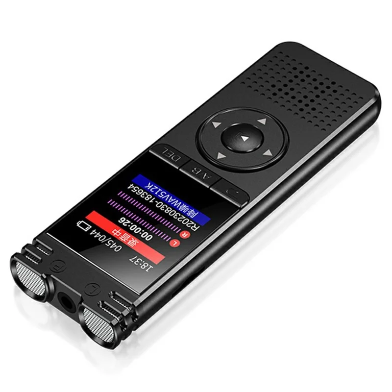 Enregistreur vocal portable de réduction de bruit 8828 Microphone 6D Capture à 360° Stylo d'enregistrement avec fonction MP3 pour les étudiants et les réunions