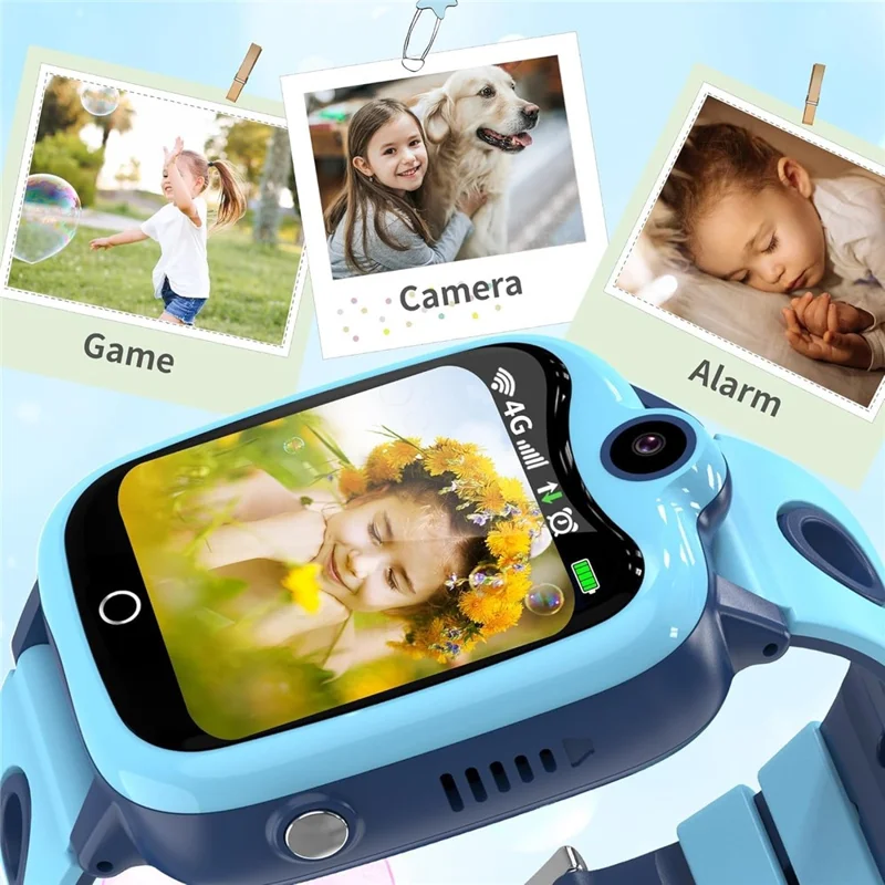 DH10 Kids GPS Smart Watch 4G Smart Watch with Call, Family Voice, SOS, IP67 Waterproof (Europe / Asia / Africa Version) - Pink