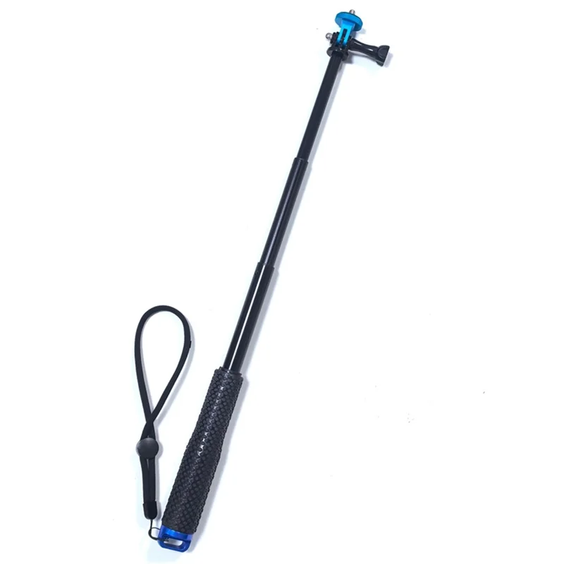 19 Inch Aluminum Selfie Stick For GoPro  /  DJI  /  Insta360 Action Camera Extendable Monopod 1 / 4 Screw Mount - Blue