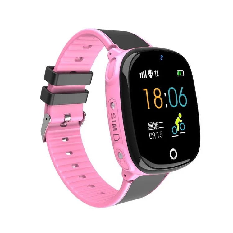 HW11 1.44 Inch Voice Chat Anti-Lost Positioning Waterpoof Multi-function Children Smart Phone Watch - Pink
