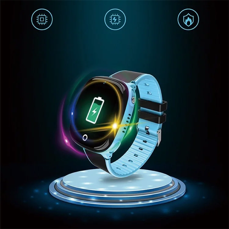 HW11 1.44 Inch Voice Chat Anti-Lost Positioning Waterpoof Multi-function Children Smart Phone Watch - Blue