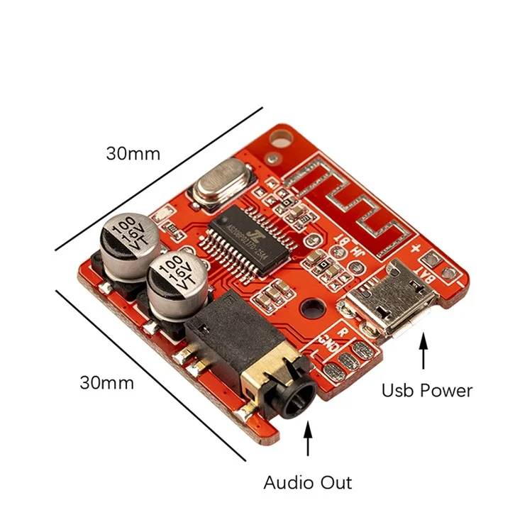 Bluetooth-compatible Audio Receiver Board Bluetooth-compatible 5.0 MP3 Lossless Decoder Board Wireless Stereo Music Module