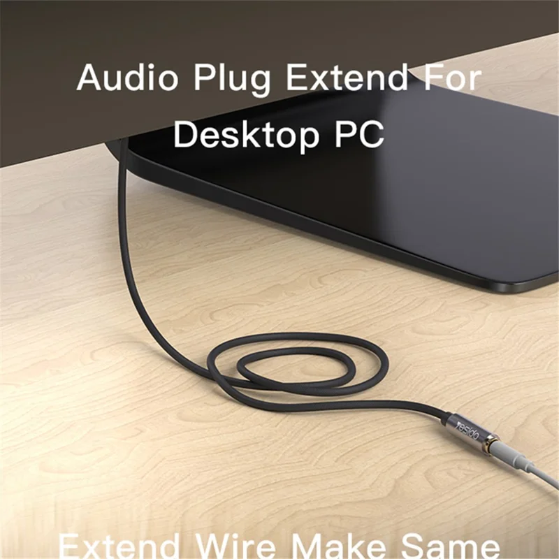 YESIDO YAU26 100cm 3.5mm Male to Female Stereo Audio Extension Adapter Cable