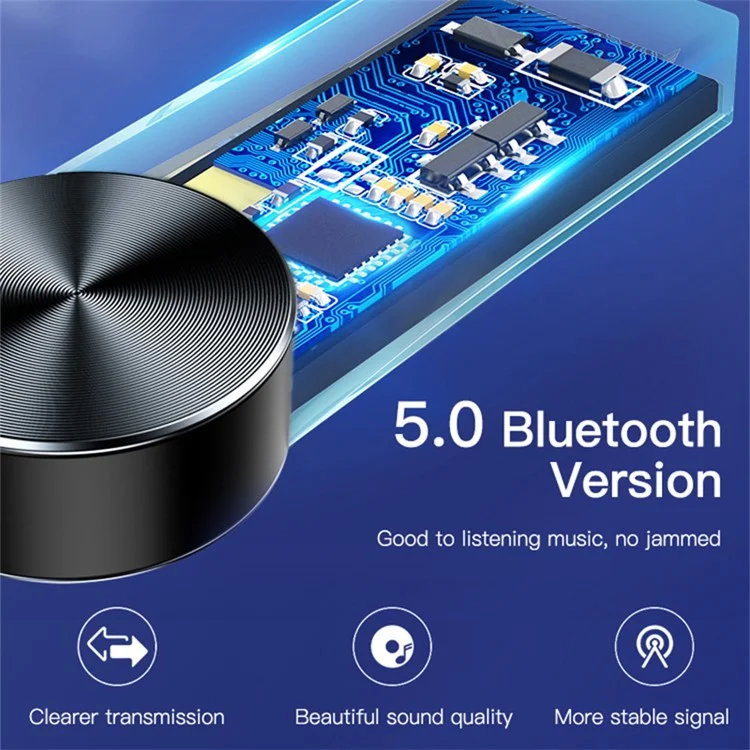 Yesido YAU24 3,5 mm Aux Car Bluetooth Audio Receiver Adapter Für Musik Und Freisprechanrufe