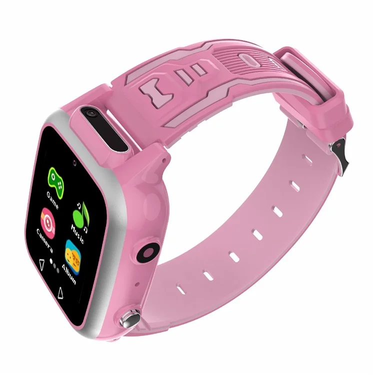 Y08 1.44inch Kinder Smart Watch Music Mp3 Player Foto Bildungsspiele Schrittzähler - Rosa