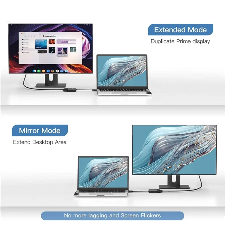 QGEEM QG-HD27 Mini DP vers Câble Adaptateur DVI Mini DisplayPort Mâle vers Femelle DVI Compatible avec MacBook Port Thunderbolt Moniteur Projecteur