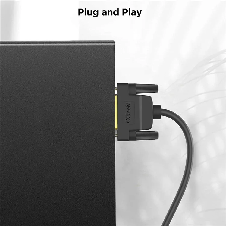 QGEEM QG-HD15 1m DVI to DVI Cable Male to Male Dual-Link DVI Cable Adapter Support 2560x1600/60Hz Compatible with DVI-D (24+1)