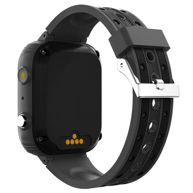 Reloj inteligente para niños LT21 con pantalla táctil IPS de 1,4 pulgadas, contador de pasos, resistente al agua, 4G, en color negro.