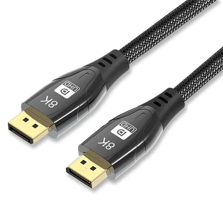 1,5 m DP auf DP 1.4 8K / 4K Ultra HD-Kabel 144 / 165 Hz Monitor TV Gaming Stereo Audio Video Kabel