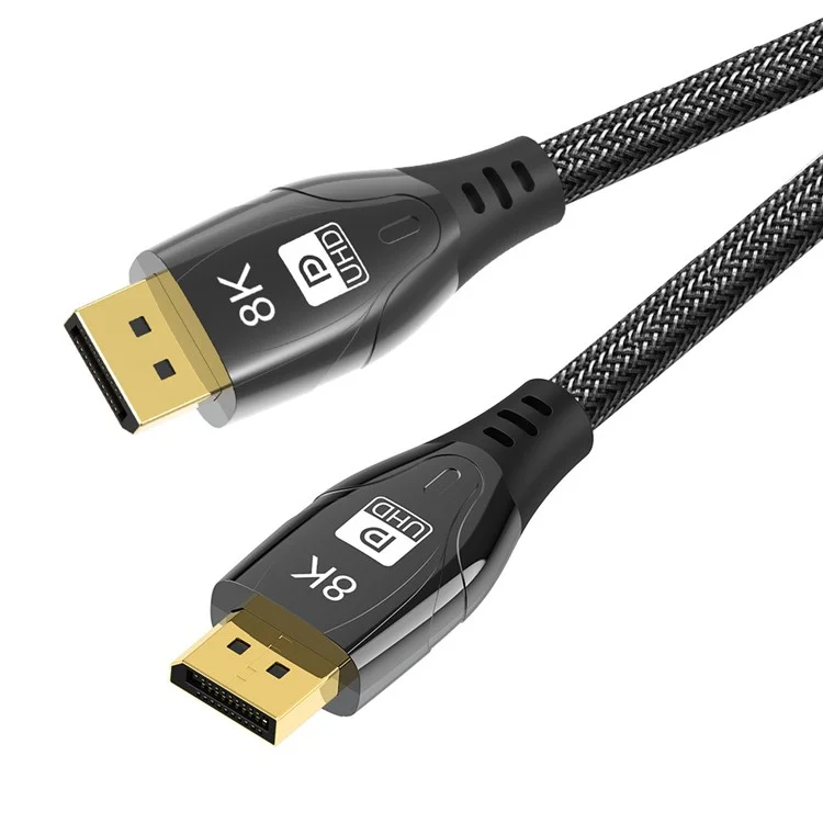 1,5 m DP auf DP 1.4 8K / 4K Ultra HD-Kabel 144 / 165 Hz Monitor TV Gaming Stereo Audio Video Kabel