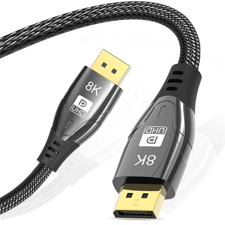 1,5 m DP auf DP 1.4 8K / 4K Ultra HD-Kabel 144 / 165 Hz Monitor TV Gaming Stereo Audio Video Kabel