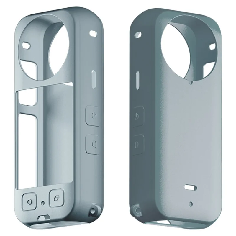 Para a Capa Protetora Insta360 X3, Caixa de Silicone Macio Resistente a Arranhões para Câmera Panorâmica - Azul