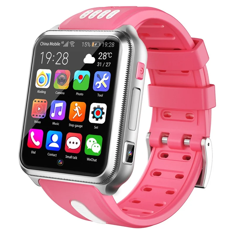 H1PRO 1.83" Large Screen Smart Phone Watch 4G Dual Camera Kids Watch 2+16G - Pink