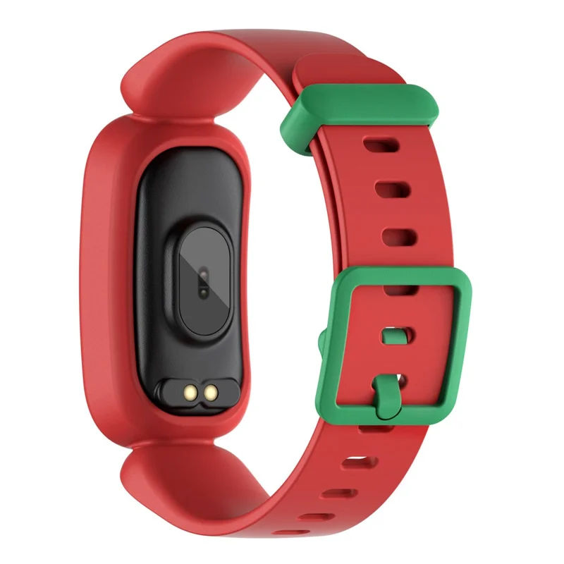 S90 0.96" Single Point Touch Smart Watch IP67 Waterproof Kids Bracelet with Heart Rate Sleep Monitoring - Rosso