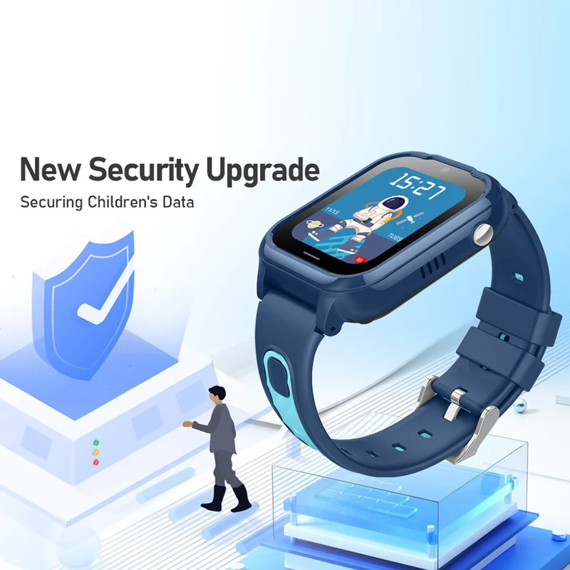 D38 4G Kids Smart Watch Children GPS Tracker Voice Call SOS Function Alarm Clock Android 4.4 Phone Watch - Pink