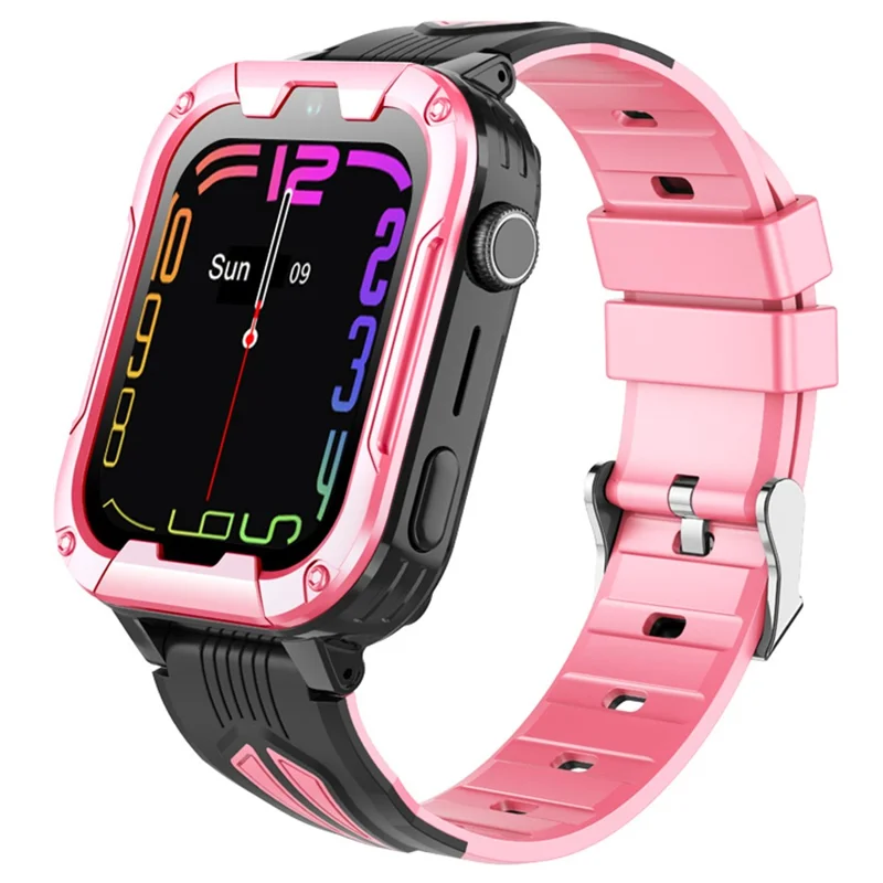 D39B Android 8.1 1+8G Children GPS Tracker Watch Kids Smart Watch Phone Support SOS, Video Call - Pink