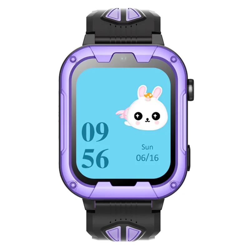 D39B Android 8.1 1+8G Children GPS Tracker Watch Kids Smart Watch Phone Support SOS, Video Call - Purple