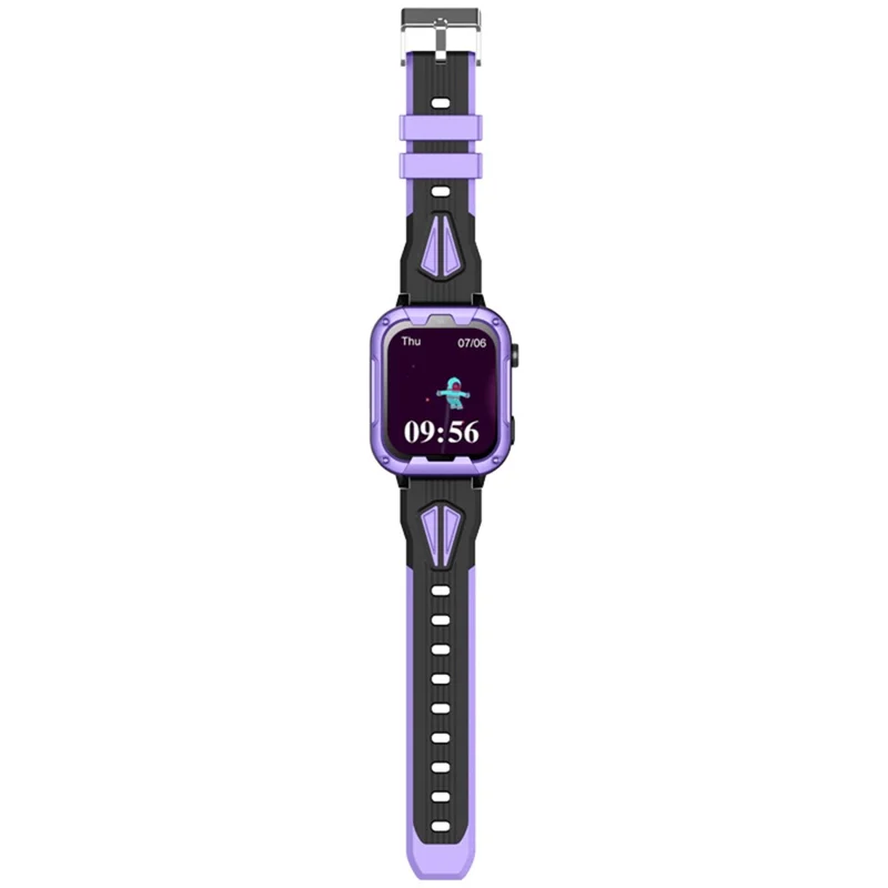D39B Android 8.1 1+8G Children GPS Tracker Watch Kids Smart Watch Phone Support SOS, Video Call - Purple