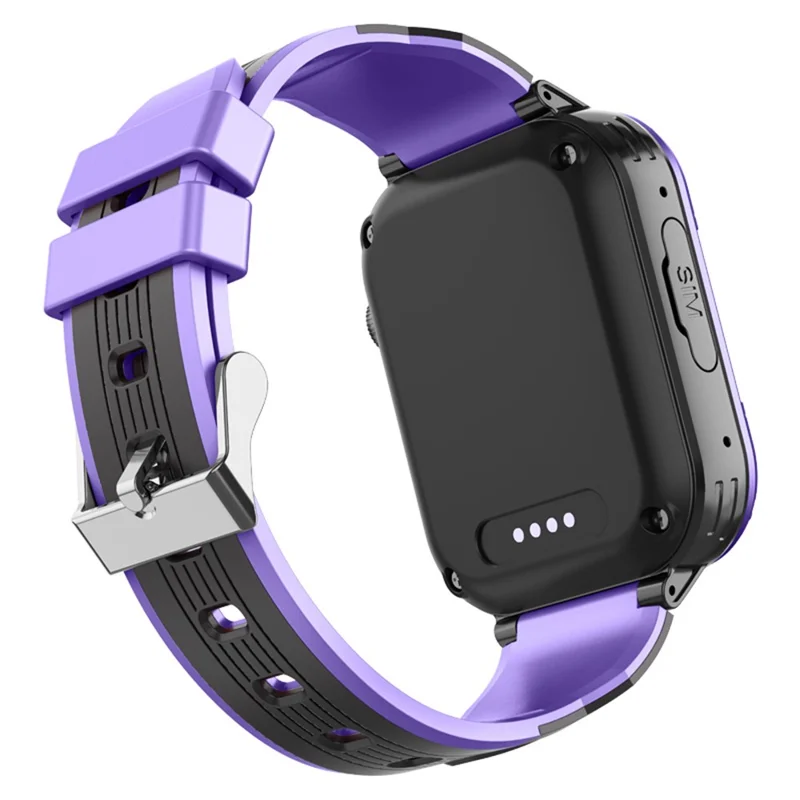 D39B Android 8.1 1+8G Children GPS Tracker Watch Kids Smart Watch Phone Support SOS, Video Call - Purple