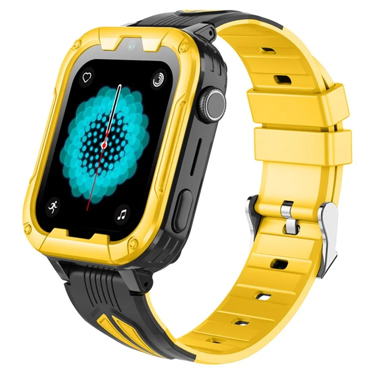 D39B Android 8.1 1+8G Children GPS Tracker Watch Kids Smart Watch Phone Support SOS, Video Call - Yellow