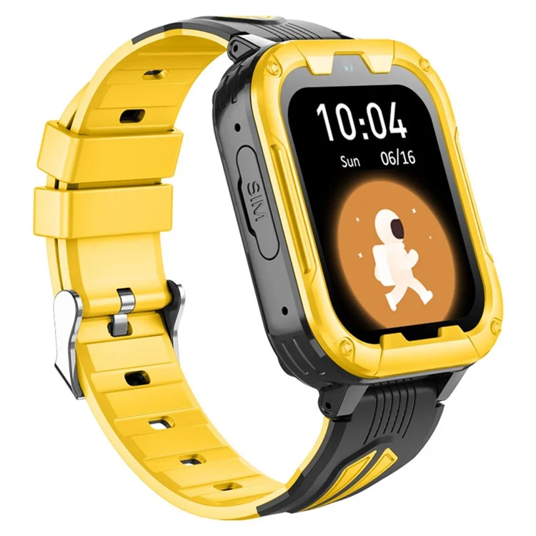 D39B Android 8.1 1+8G Children GPS Tracker Watch Kids Smart Watch Phone Support SOS, Video Call - Yellow