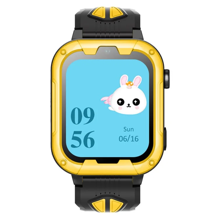 D39B Android 8.1 1+8G Children GPS Tracker Watch Kids Smart Watch Phone Support SOS, Video Call - Yellow