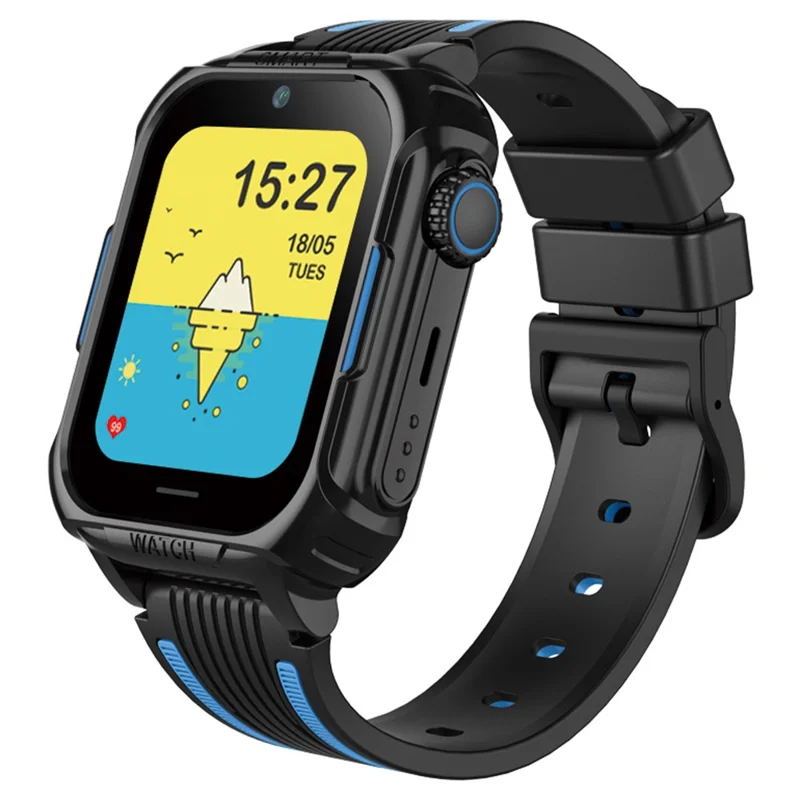 D38-2 Voice Call Alarm Clock Children Watch Android 4.4 4G Kids Smart Watch Phone GPS Tracker - Blue