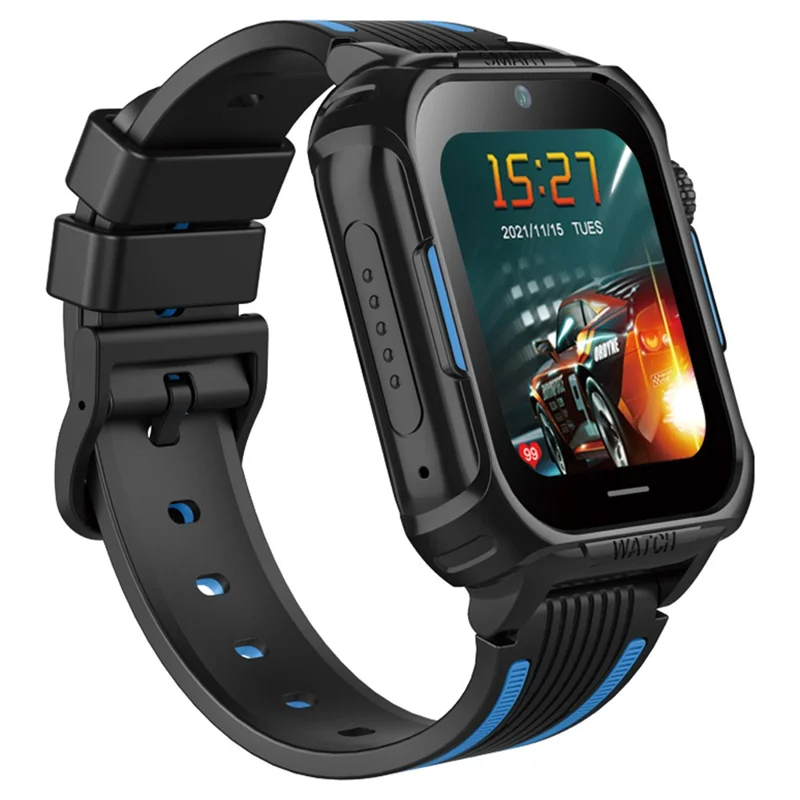 D38-2 Voice Call Alarm Clock Children Watch Android 4.4 4G Kids Smart Watch Phone GPS Tracker - Blue