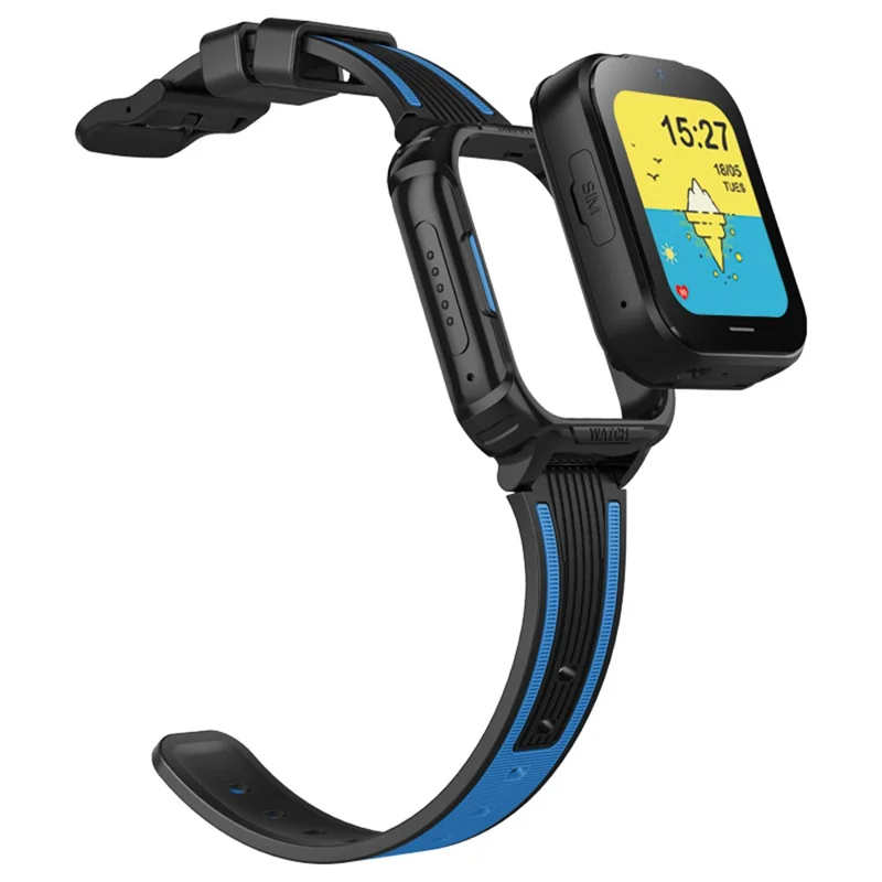 D38-2 Voice Call Alarm Clock Children Watch Android 4.4 4G Kids Smart Watch Phone GPS Tracker - Blue