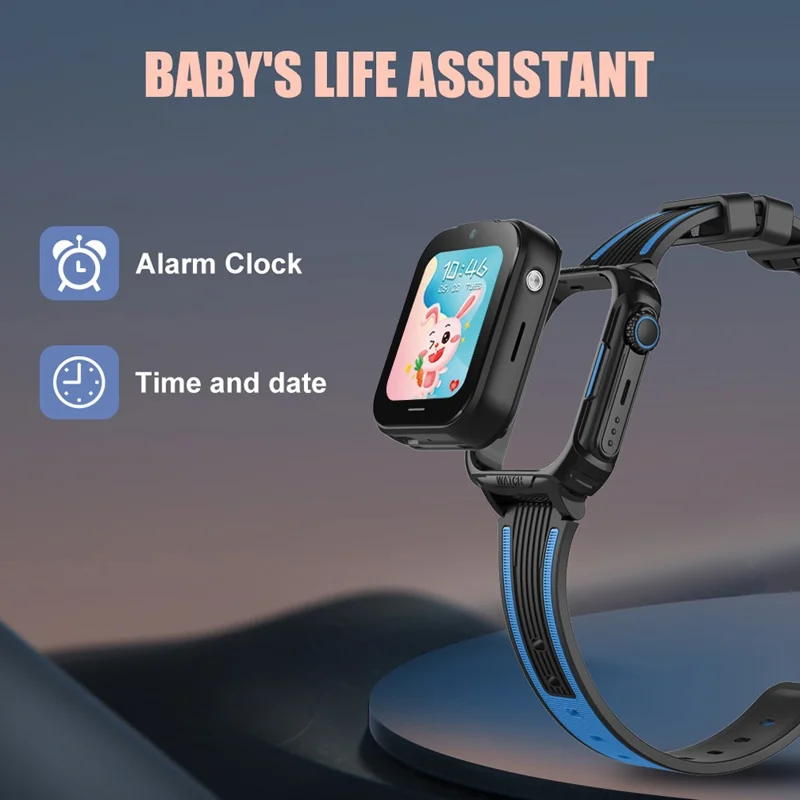 D38-2 Voice Call Alarm Clock Children Watch Android 4.4 4G Kids Smart Watch Phone GPS Tracker - Blue