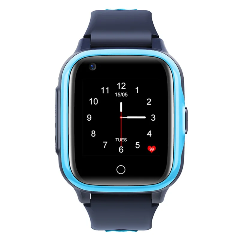 D31 Android 8.1 4G 1+8G Phone Watch Children GPS Tracker Voice Call SOS Function Kids Smart Watch - Blue
