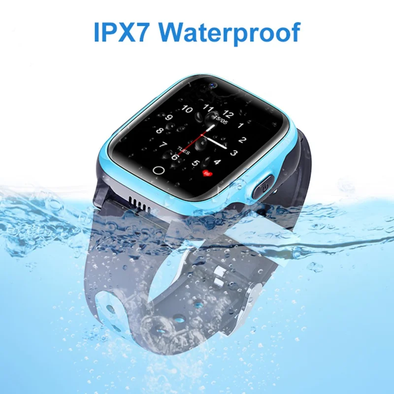 D31 Android 8.1 4G 1+8G Phone Watch Children GPS Tracker Voice Call SOS Function Kids Smart Watch - Blue