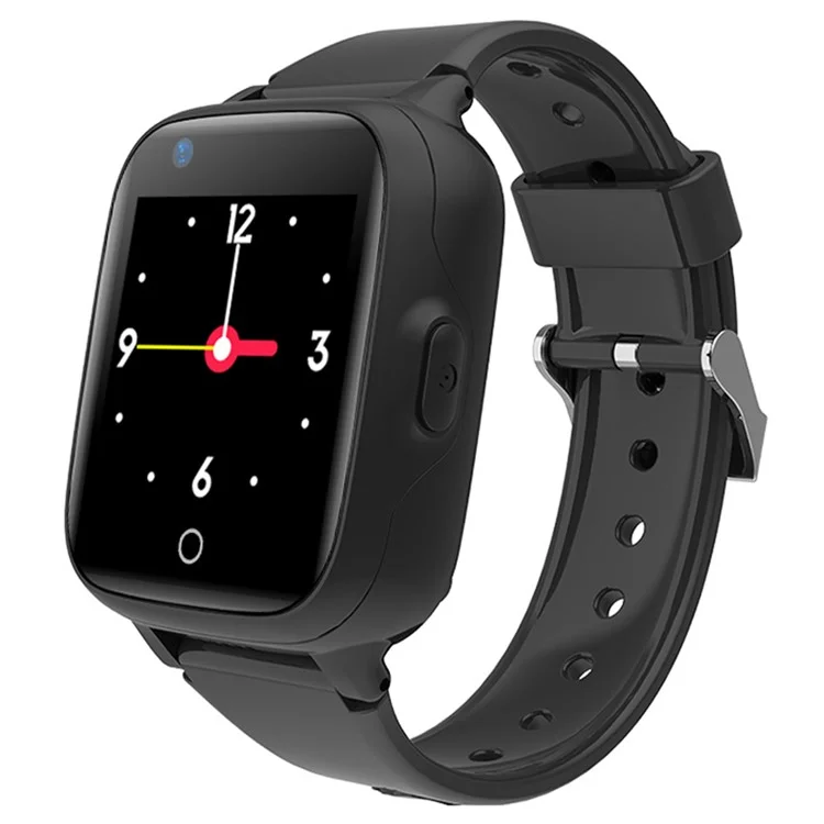 Montre intelligente 4G pour enfants D31-C à faible consommation, appel vidéo HD, chat vocal SOS - Noir