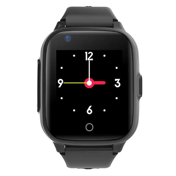 Montre intelligente 4G pour enfants D31-C à faible consommation, appel vidéo HD, chat vocal SOS - Noir