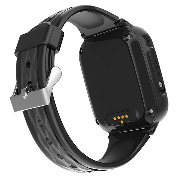 Montre intelligente 4G pour enfants D31-C à faible consommation, appel vidéo HD, chat vocal SOS - Noir