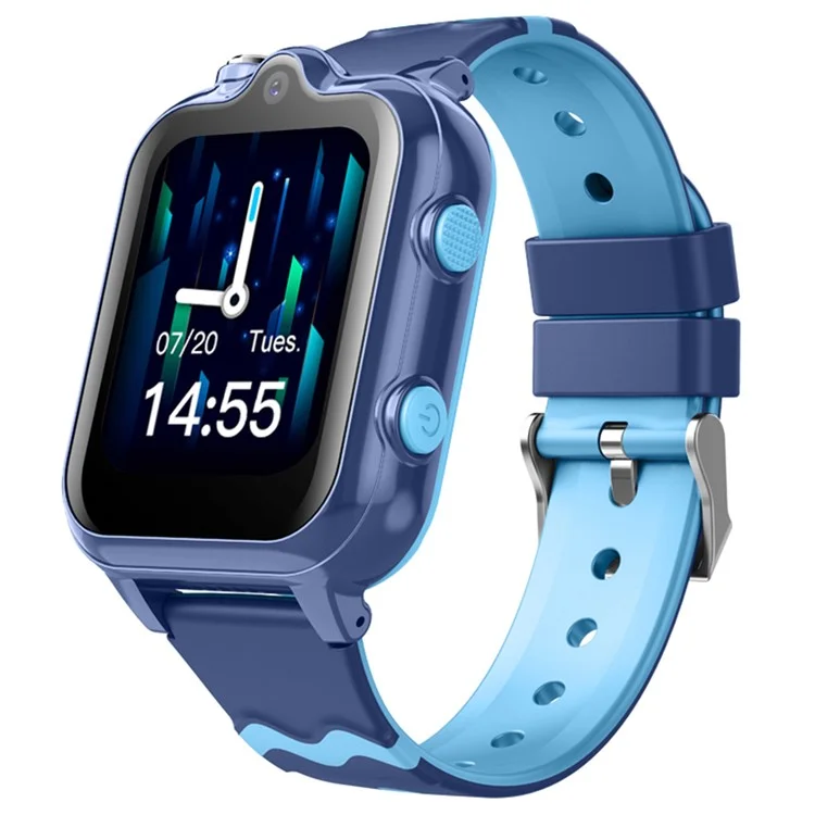 D35-C 4G Phone Kids Smart Watch GPS Tracker Zwei-Wege-Videoanruf Dual-Lens-Uhr für Kinder - Blau