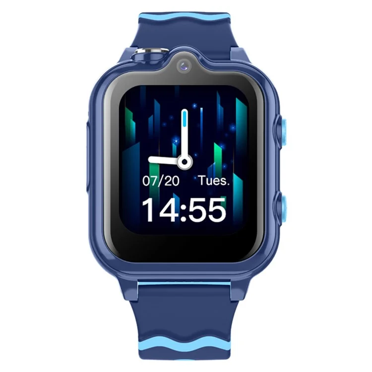 D35-C 4G Phone Kids Smart Watch GPS Tracker Zwei-Wege-Videoanruf Dual-Lens-Uhr für Kinder - Blau