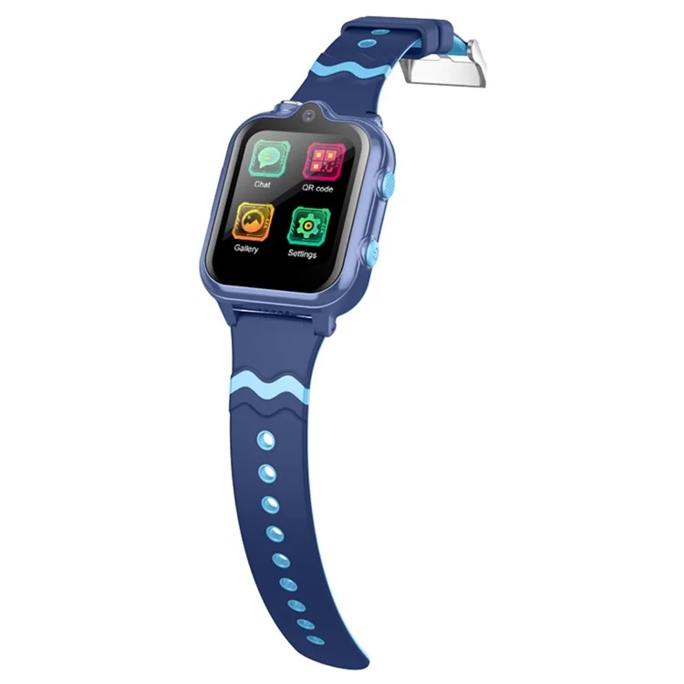 D35-C 4G Phone Kids Smart Watch GPS Tracker Zwei-Wege-Videoanruf Dual-Lens-Uhr für Kinder - Blau