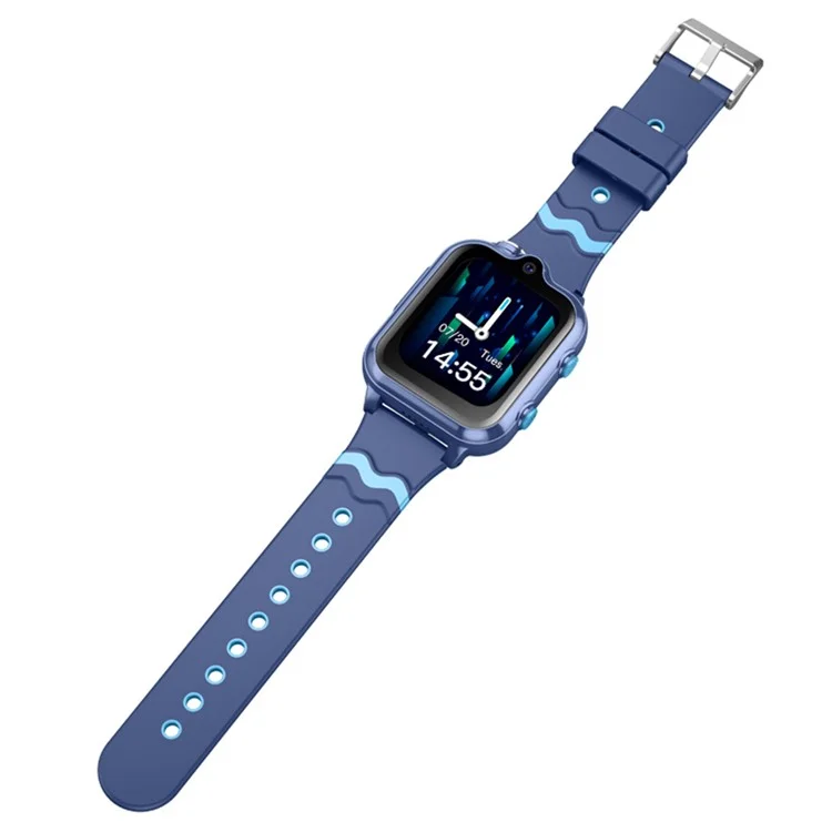 D35-C 4G Phone Kids Smart Watch GPS Tracker Zwei-Wege-Videoanruf Dual-Lens-Uhr für Kinder - Blau