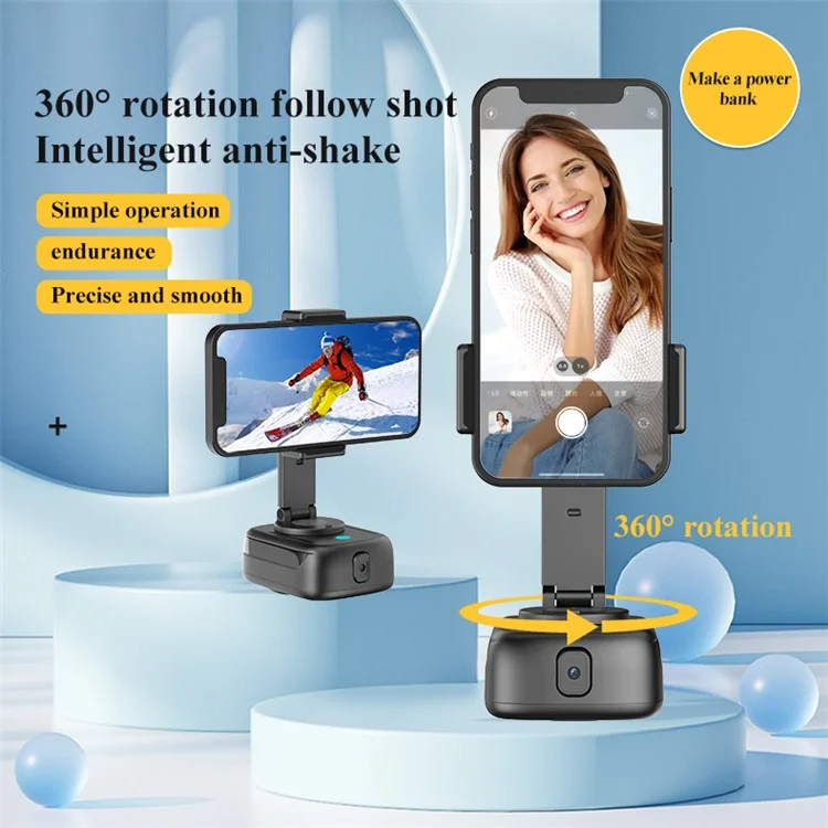 Clip de caméra pour téléphone portable Q11 avec rotation à 360 degrés et suivi automatique du visage