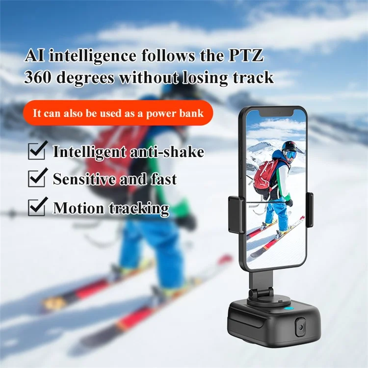 Clip de caméra pour téléphone portable Q11 avec rotation à 360 degrés et suivi automatique du visage