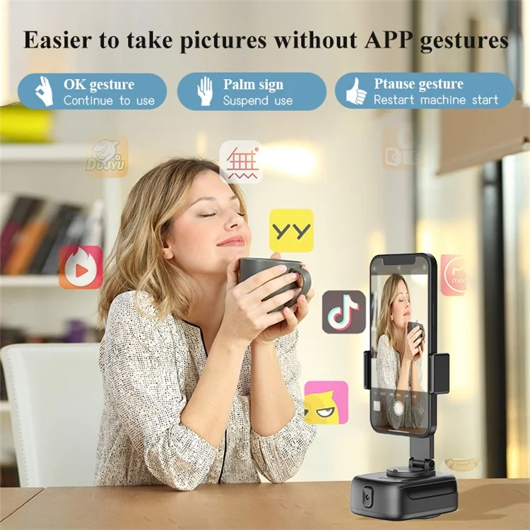 Clip de caméra pour téléphone portable Q11 avec rotation à 360 degrés et suivi automatique du visage
